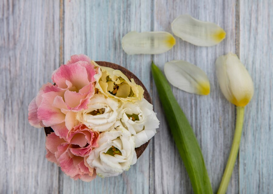 tulips and peonies