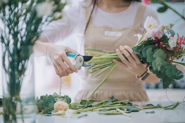 bouquet making